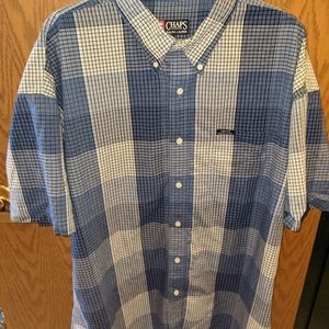 Vintage 1990s Chaps Ralph Lauren Shirt Blue plaid